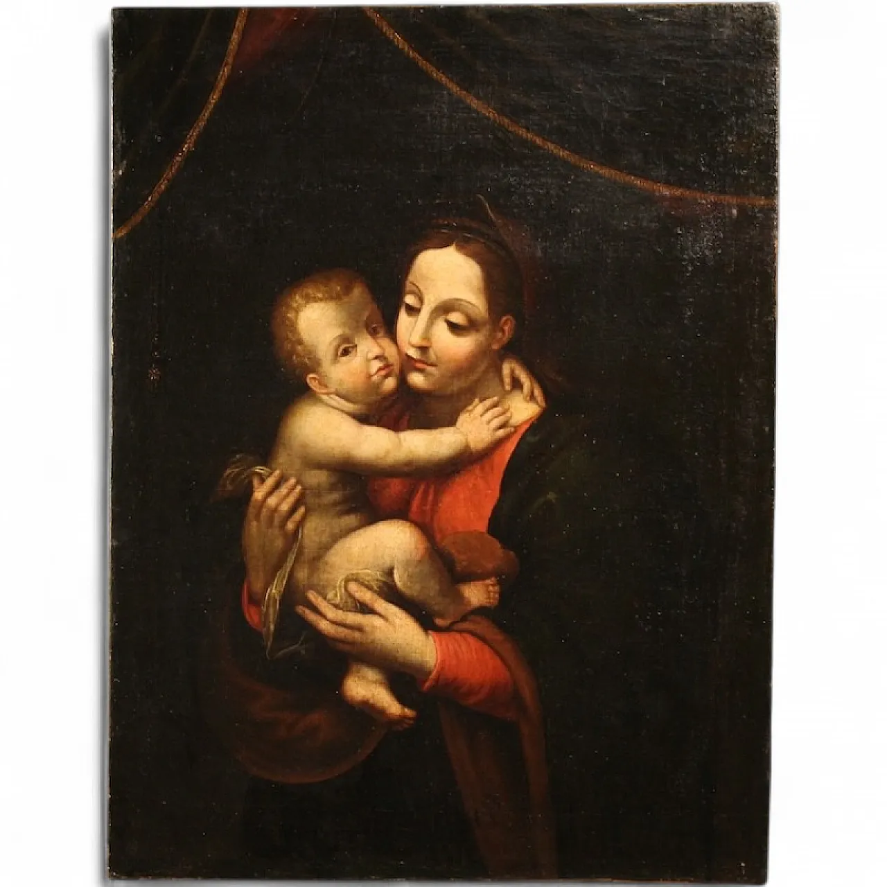 Religious painting, Madonna with child, 18th century 13