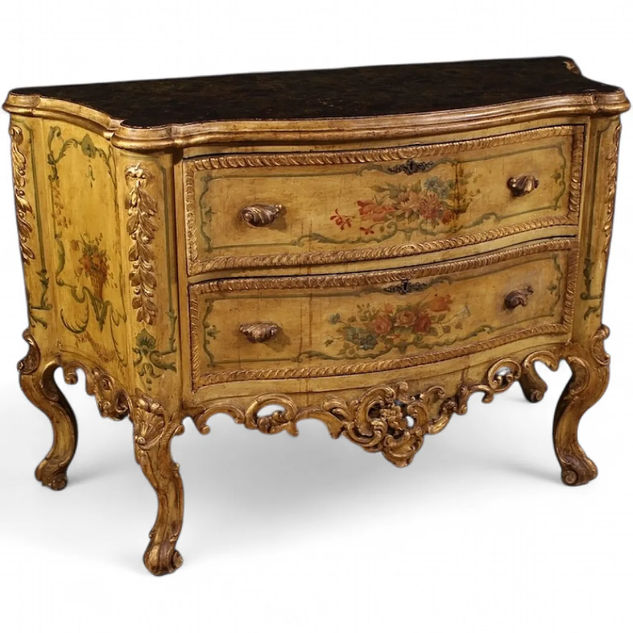 Venetian chest of drawers in Baroque style, the 20th century 13