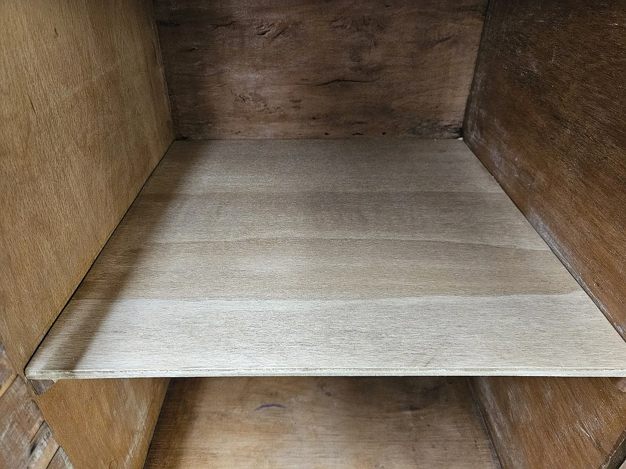 Art Deco sideboard in walnut and blond walnut, mid-20th century 12