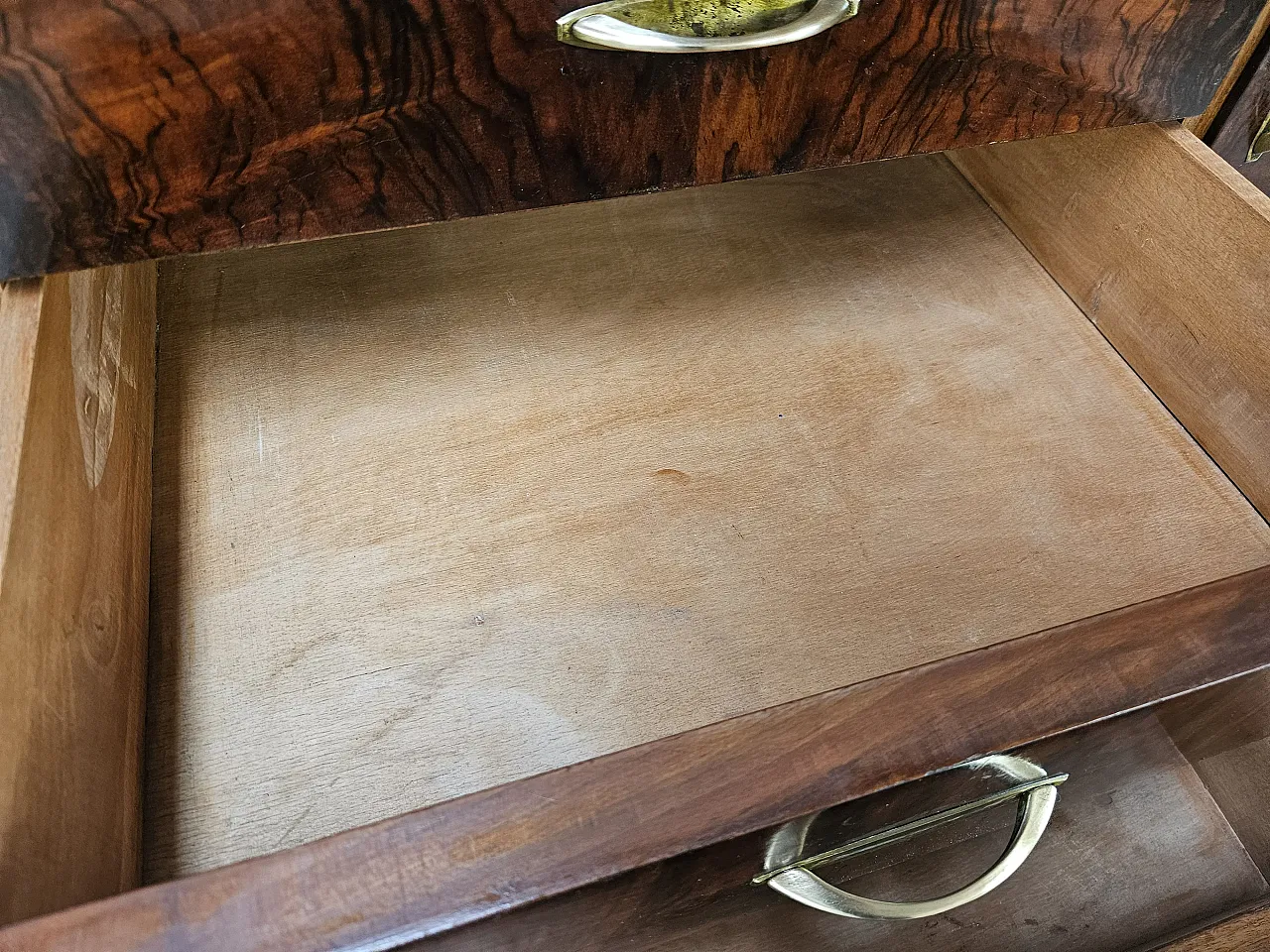 Art Deco sideboard in walnut and blond walnut, mid-20th century 20