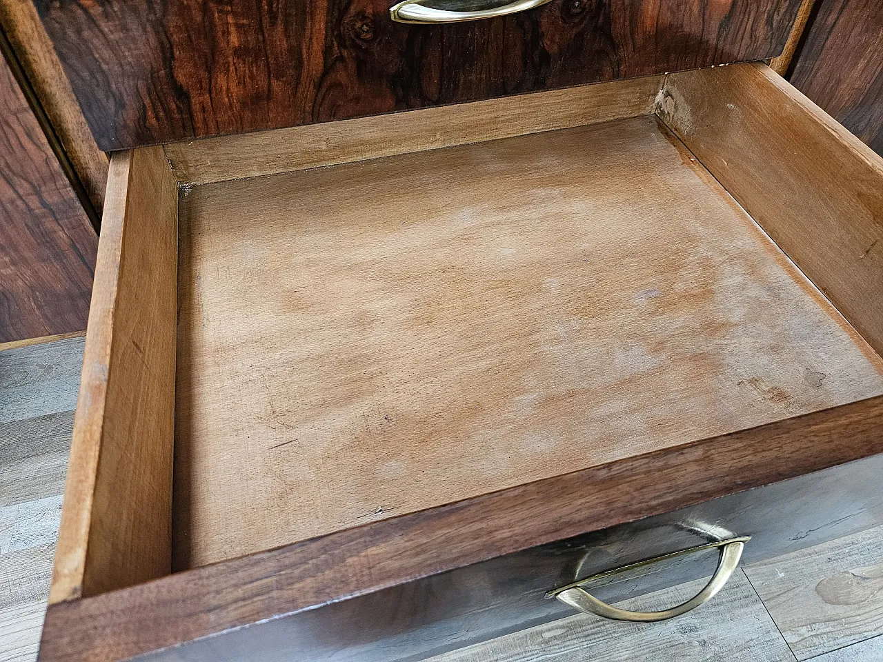 Art Deco sideboard in walnut and blond walnut, mid-20th century 21
