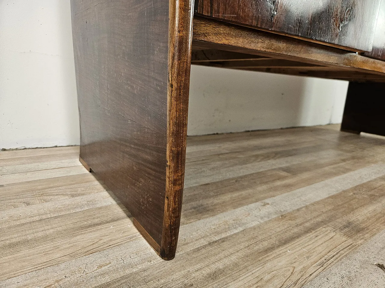 Art Deco sideboard in walnut and blond walnut, mid-20th century 22
