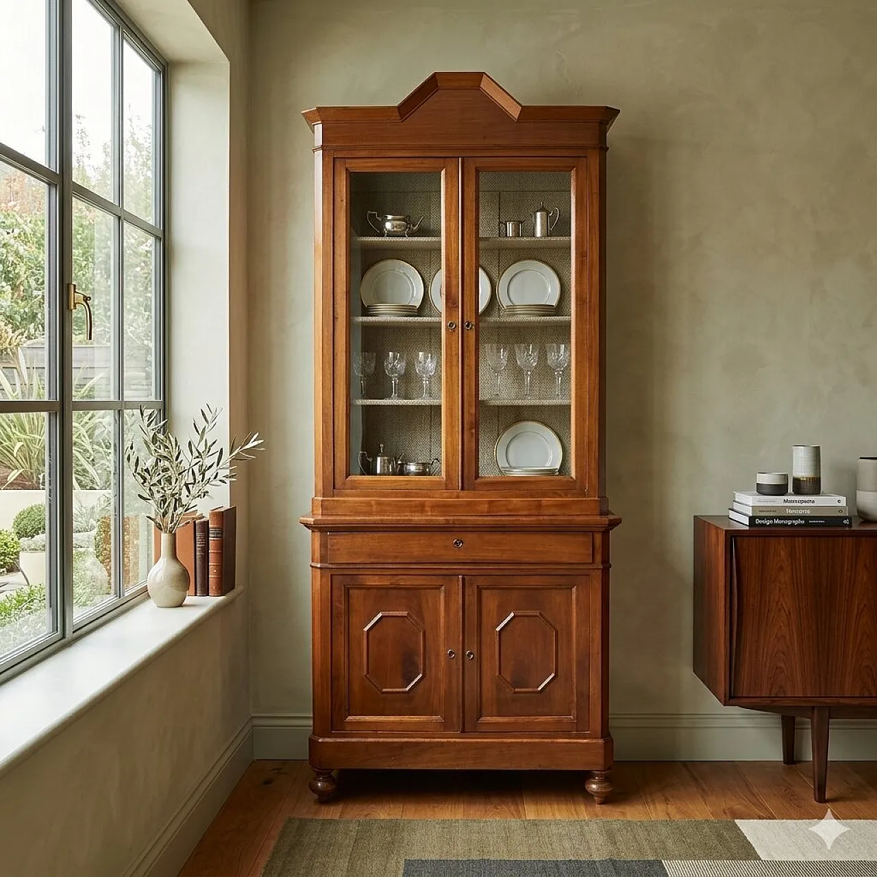 Credenza Umbertina in noce, '800 2