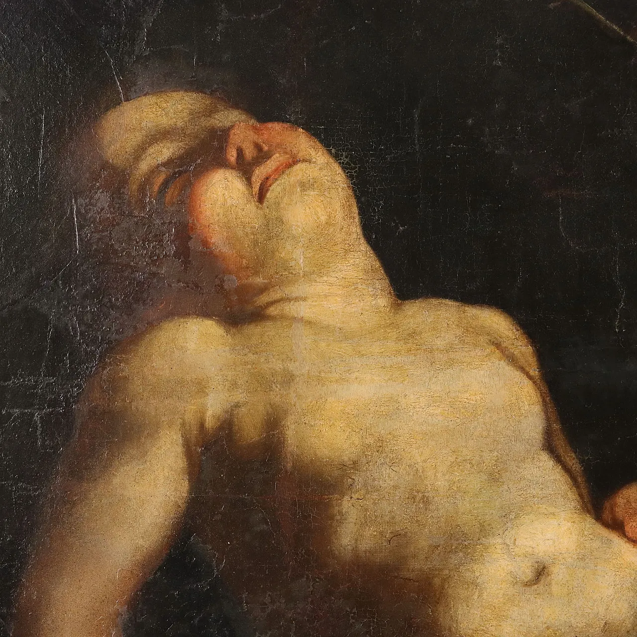 Adoration of the Child, oil on canvas, 17th century 4