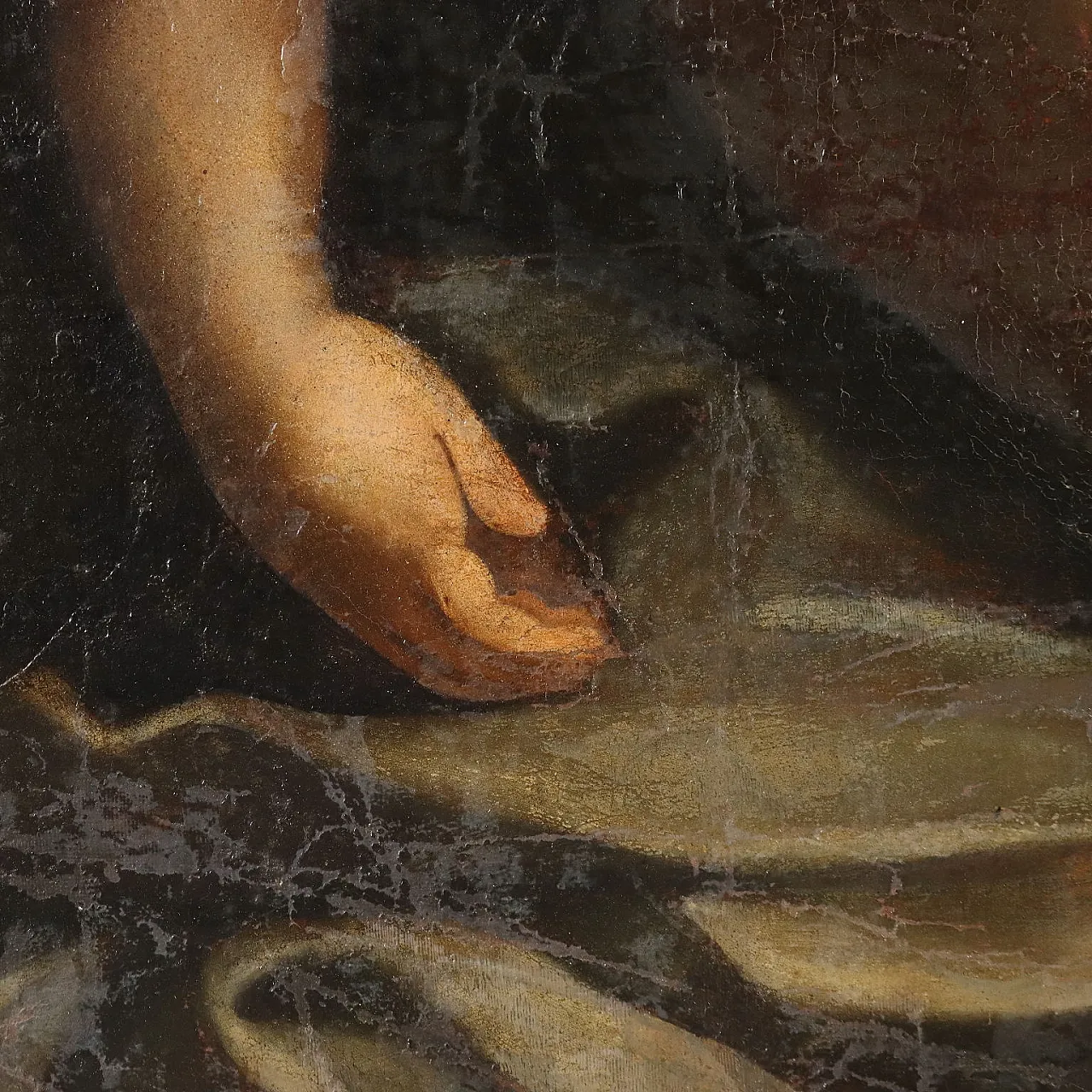 Adoration of the Child, oil on canvas, 17th century 6