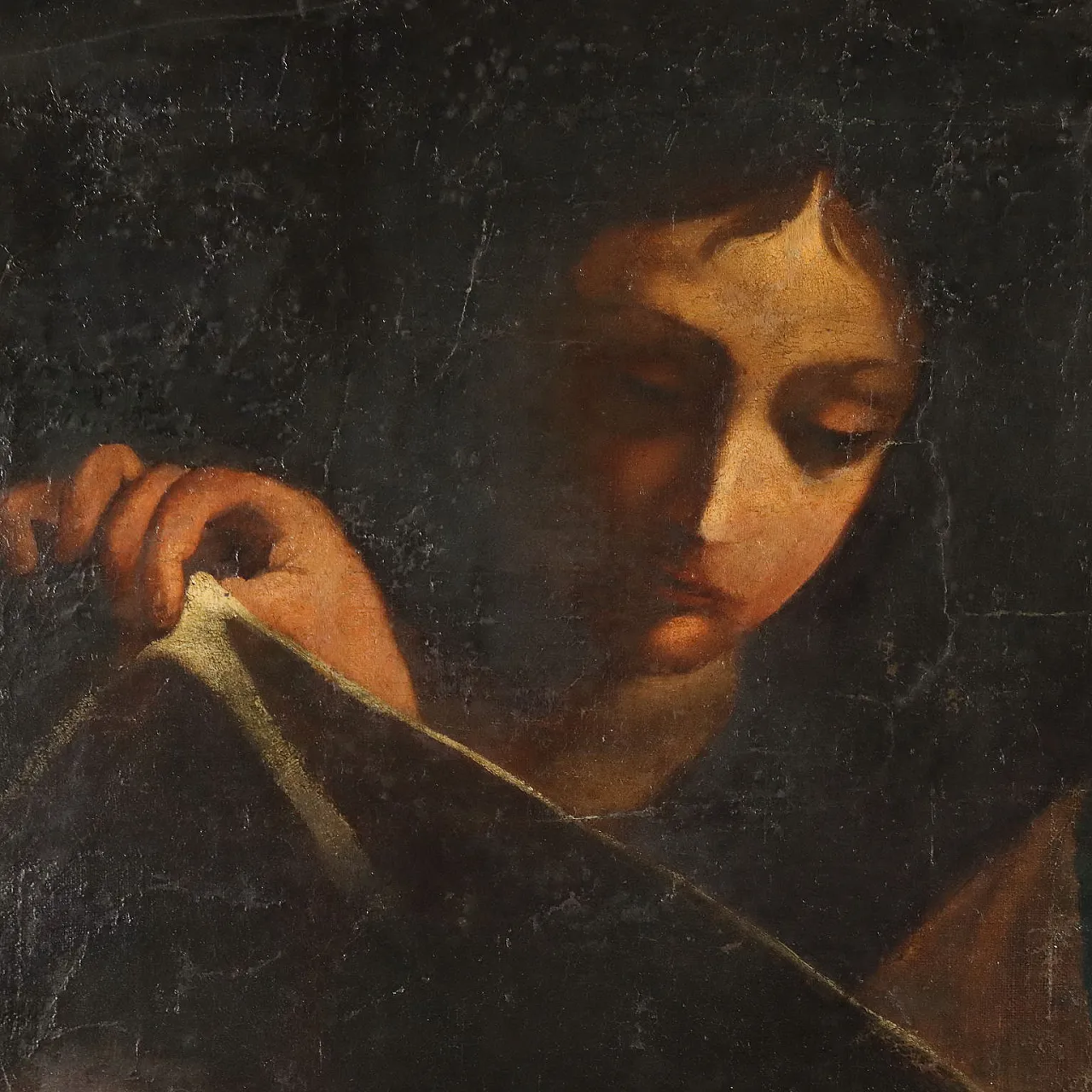 Adoration of the Child, oil on canvas, 17th century 7