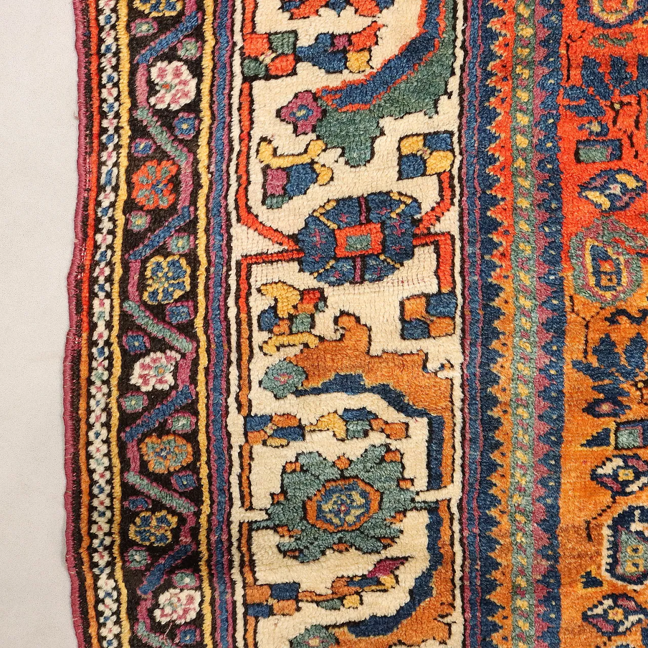 Tappeto Malayer in lana, nodo grosso, realizzato a mano, '900 6