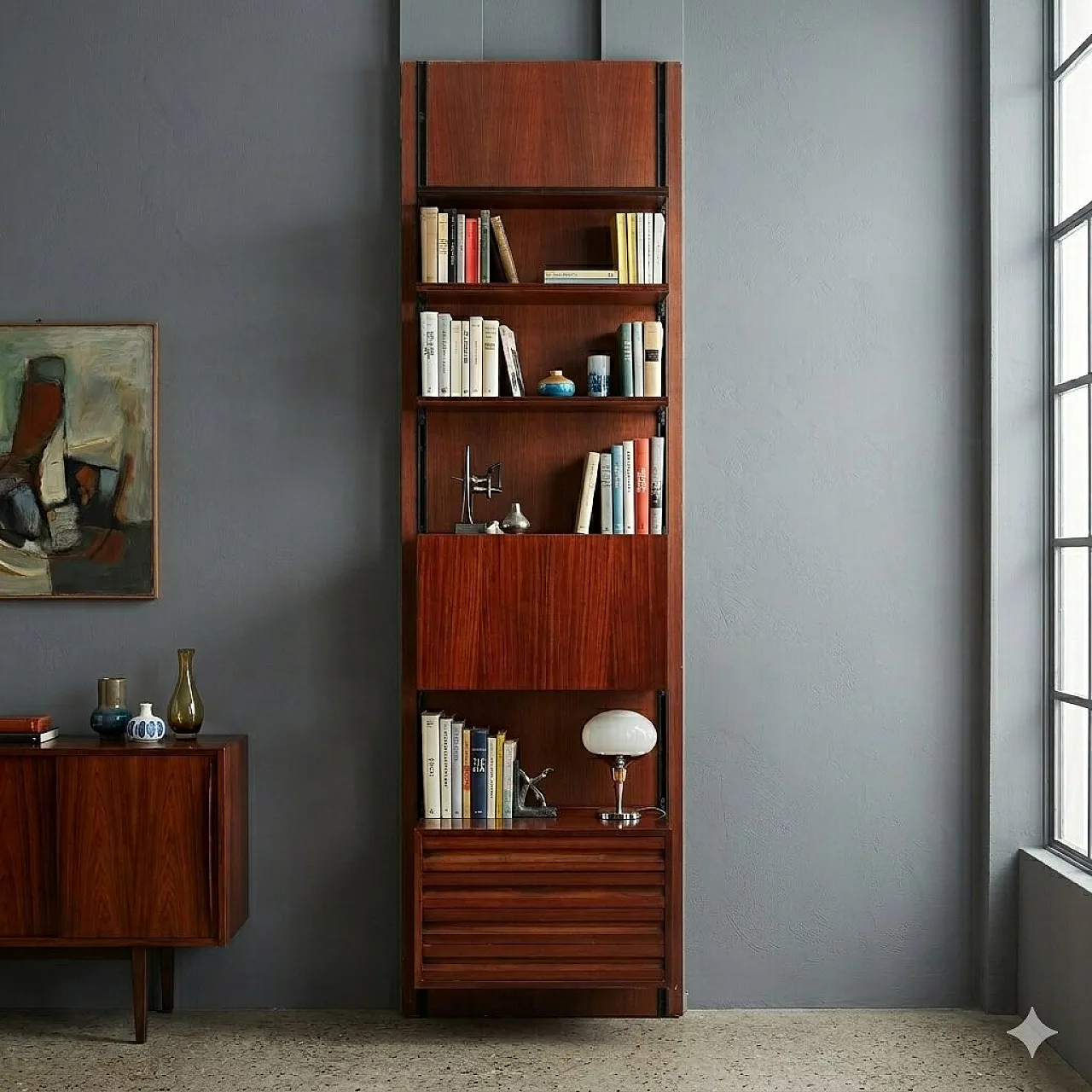 E22 bookcase by Osvaldo Borsani for Tecno, 20th century 2
