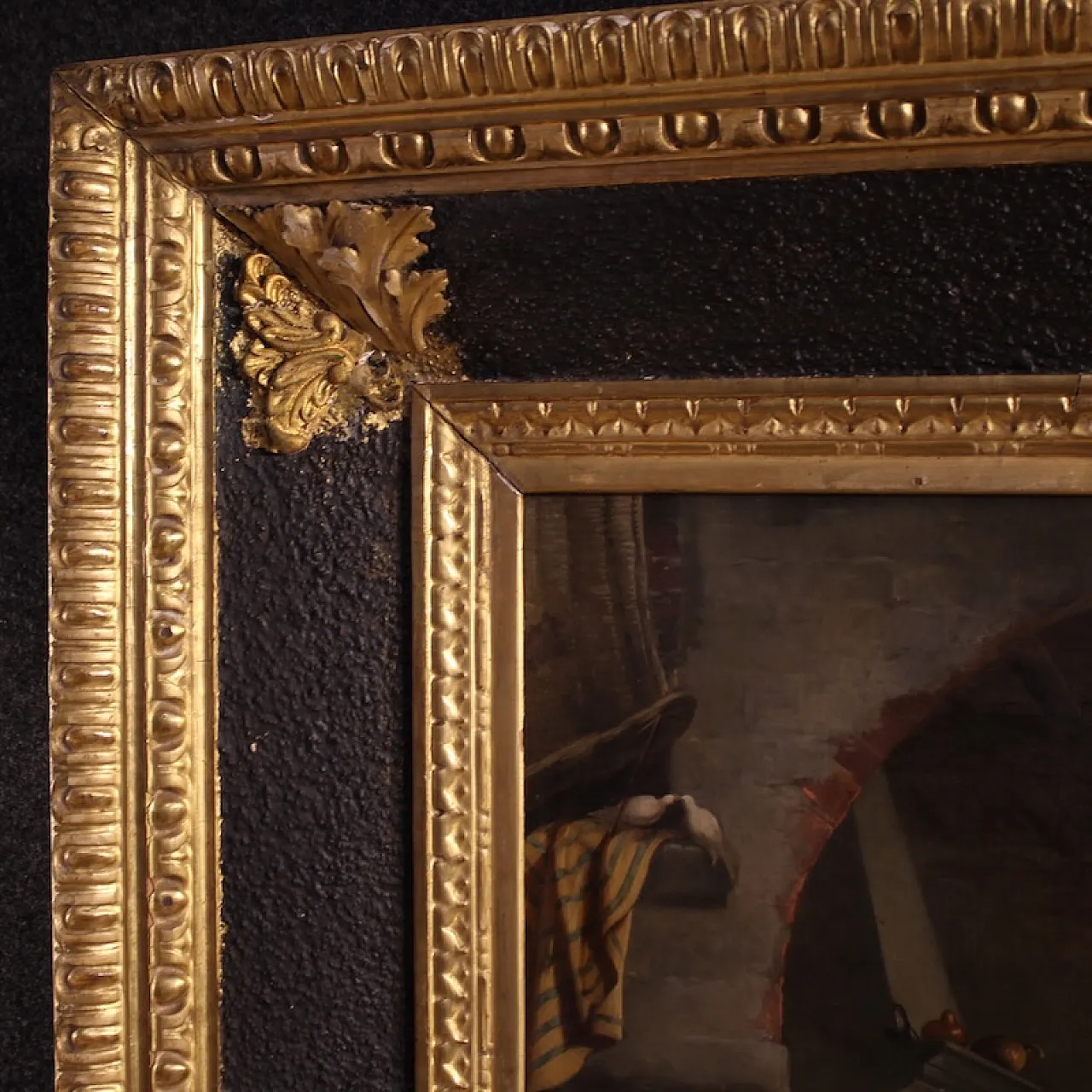 L. Galli, Interior with lady framed in Napoleone III style, 19th c. 8