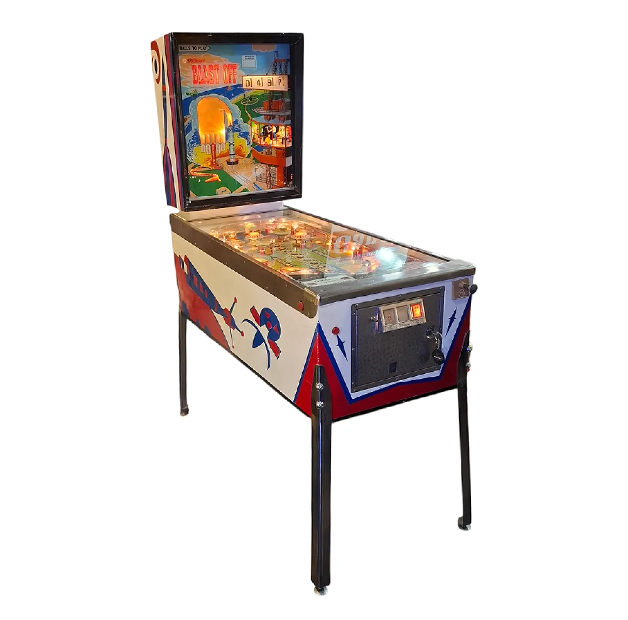 Pinball machine Blast Off Williams, 1960s 1