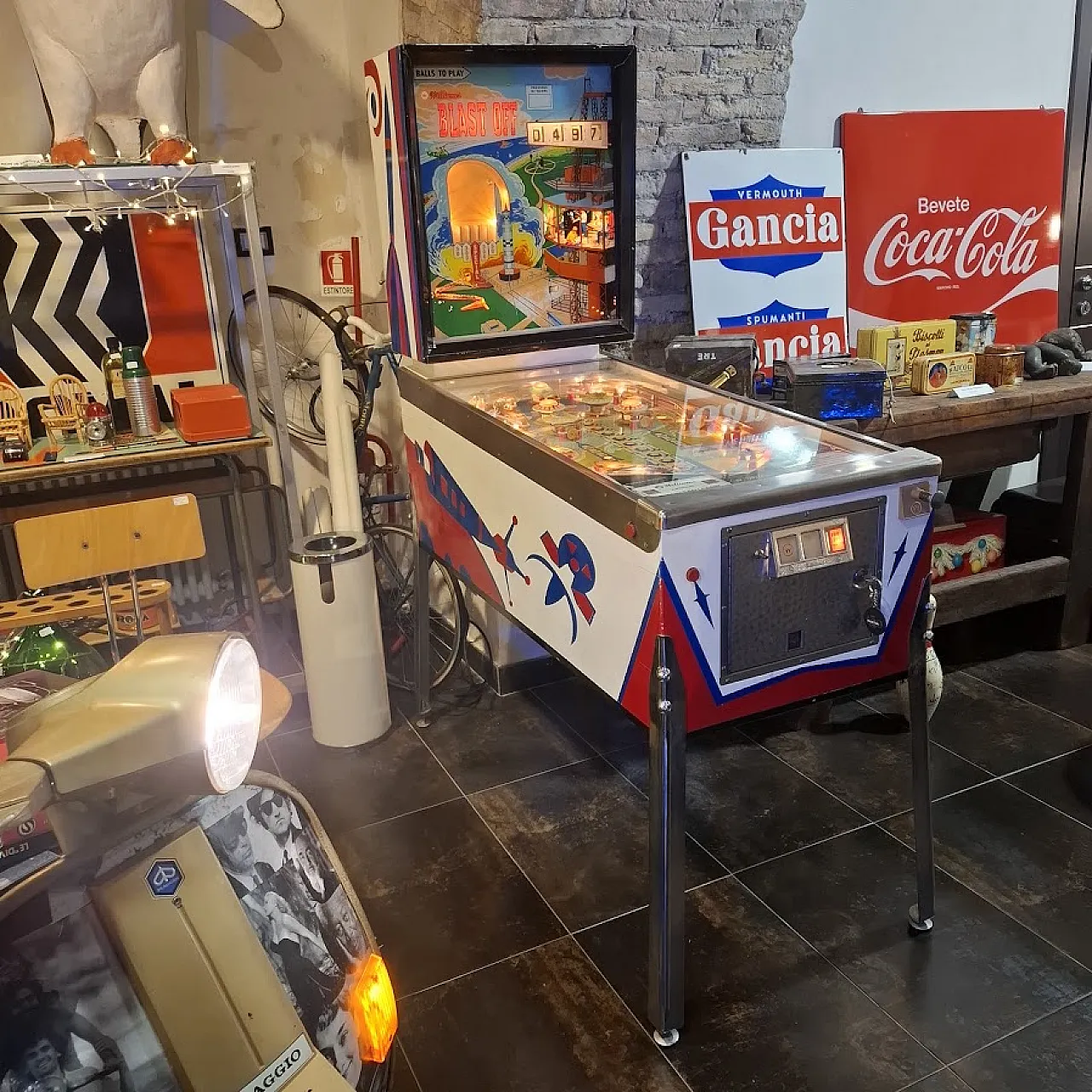 Pinball machine Blast Off Williams, 1960s 4