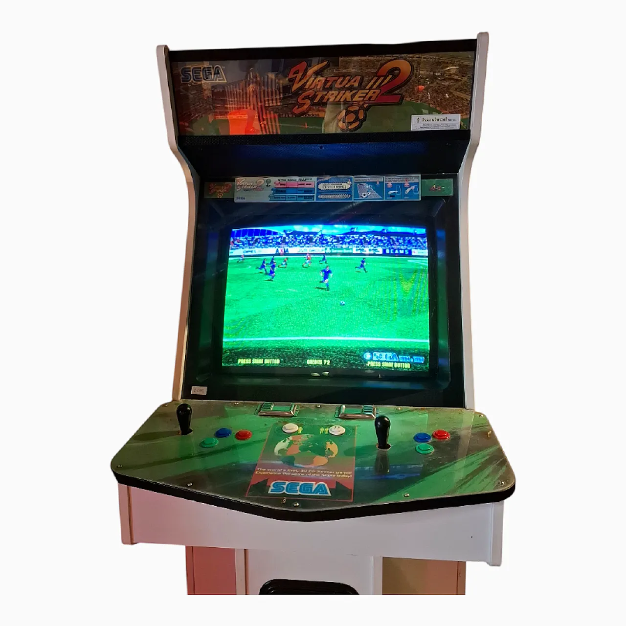 Virtua Striker 2 Sega cabinet, 90s 3