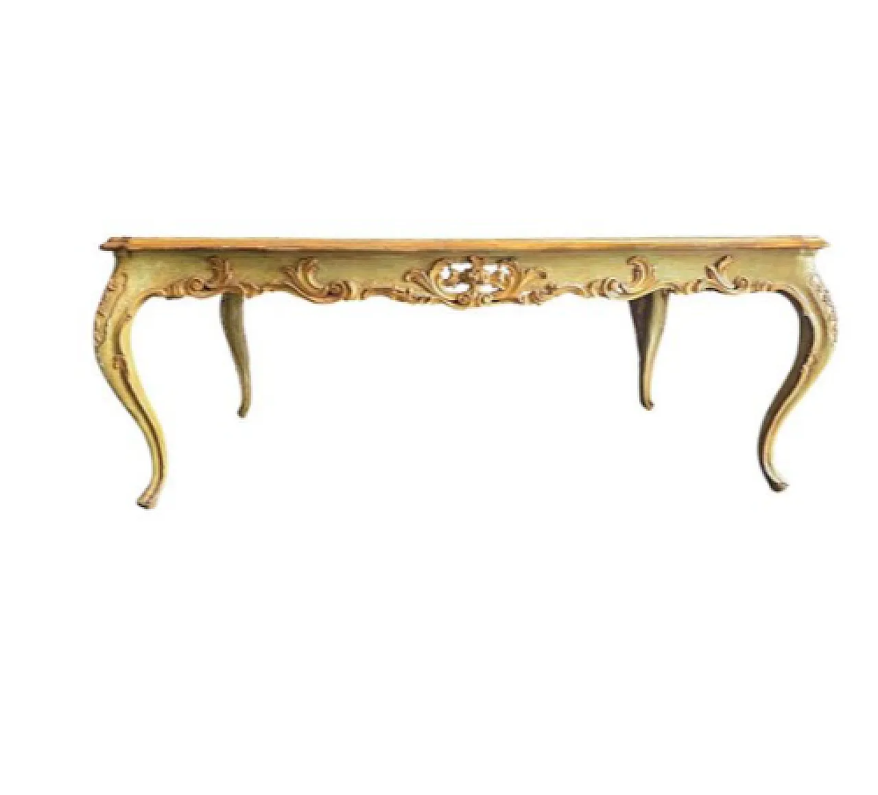 Center table in lacquered and gilded wood, 18th century 2