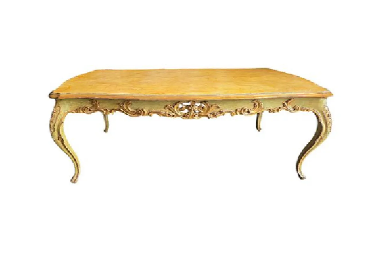 Center table in lacquered and gilded wood, 18th century 3