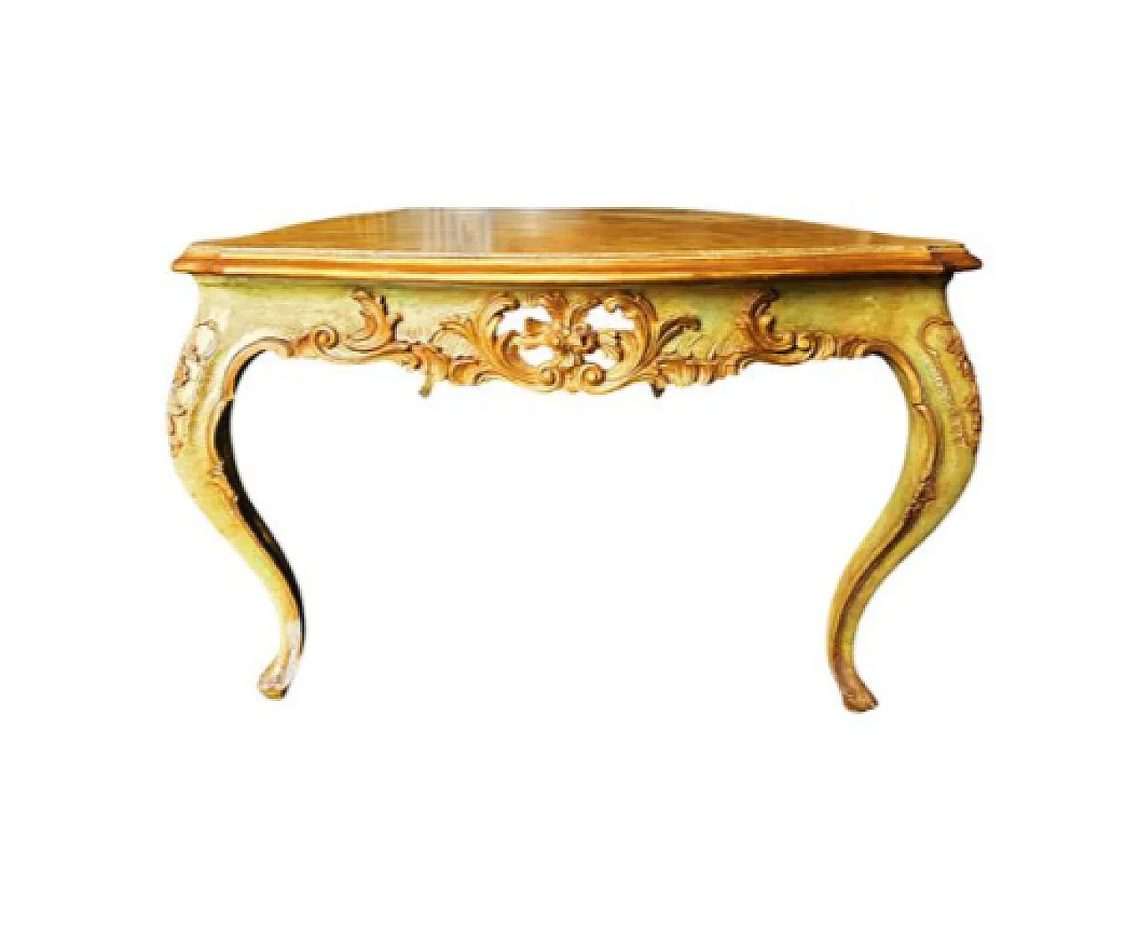 Center table in lacquered and gilded wood, 18th century 4