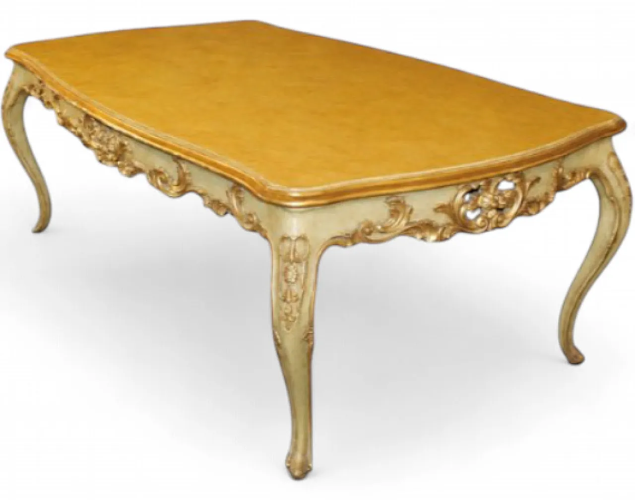 Center table in lacquered and gilded wood, 18th century 6
