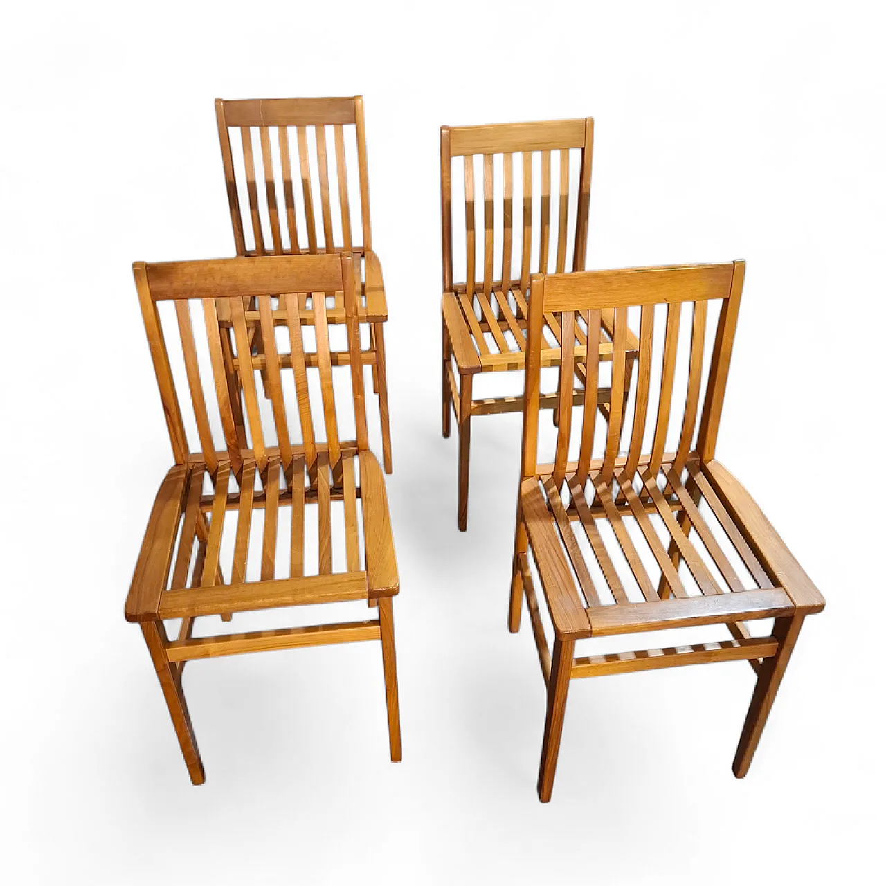 4 Milano Chairs by Aldo Rossi for Molteni, 1987 1