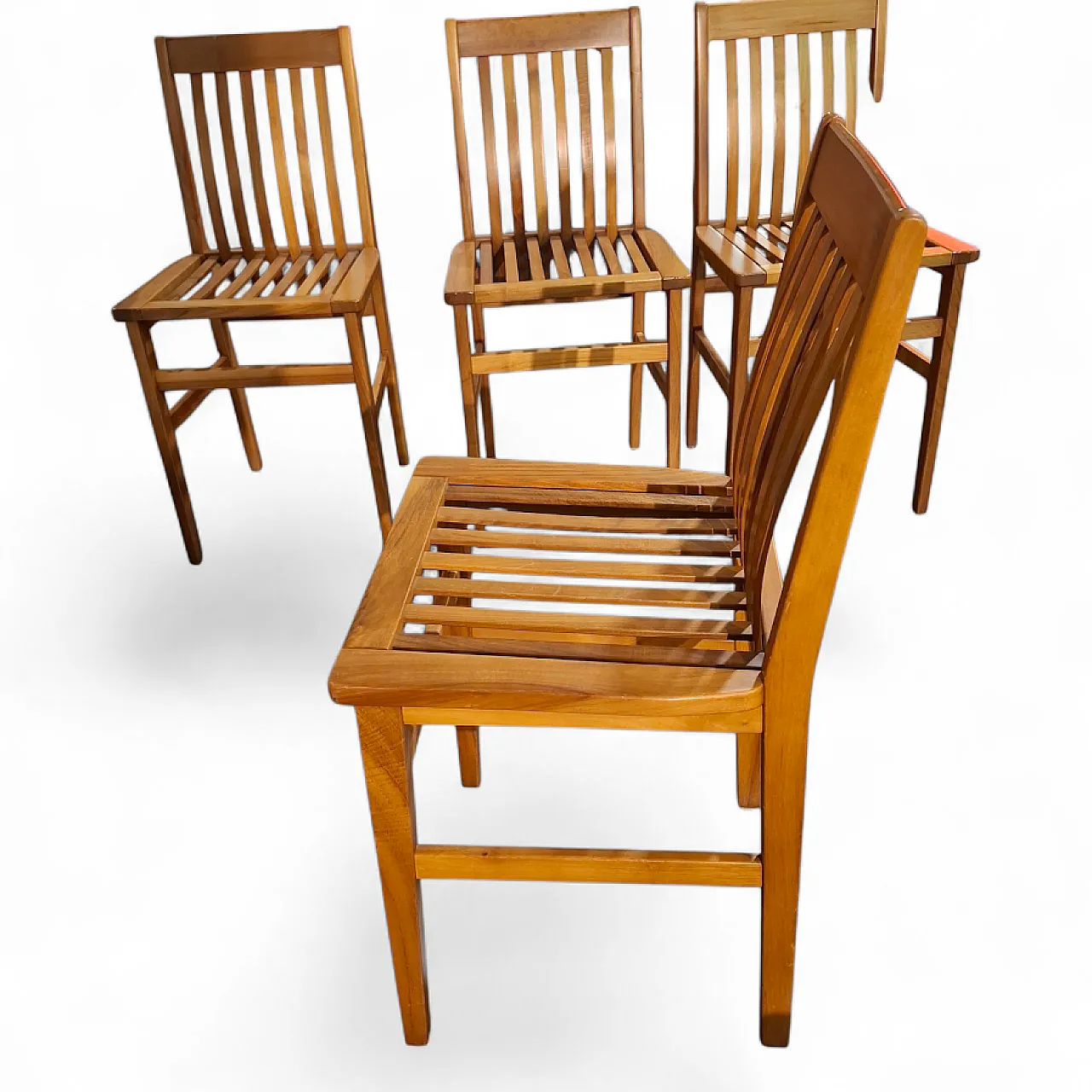 4 Milano Chairs by Aldo Rossi for Molteni, 1987 2