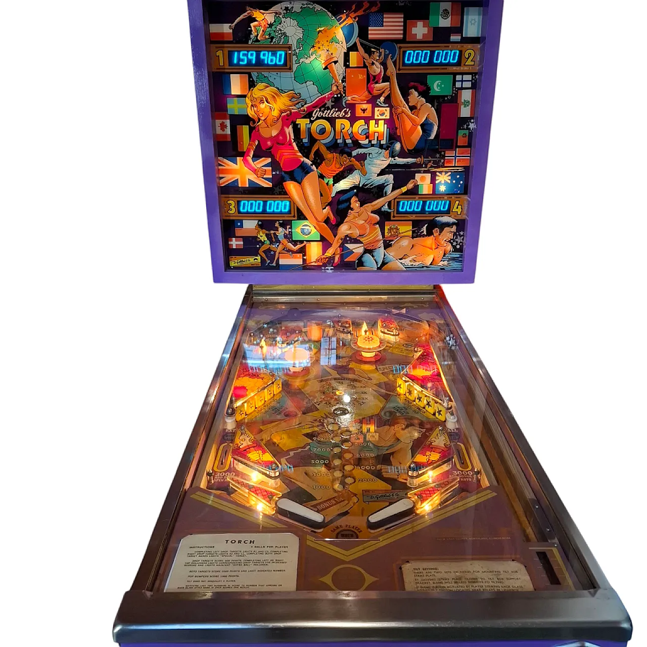 Pinball machine TORCH Gottlieb, 1980s 3