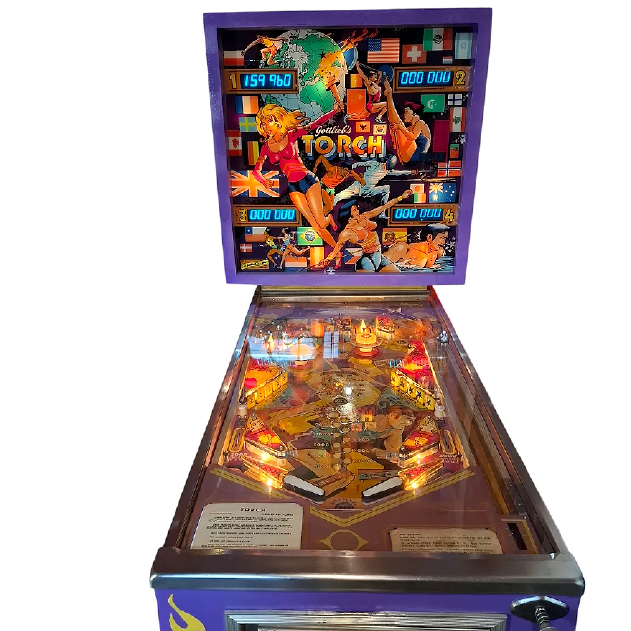 Pinball machine TORCH Gottlieb, 1980s 5