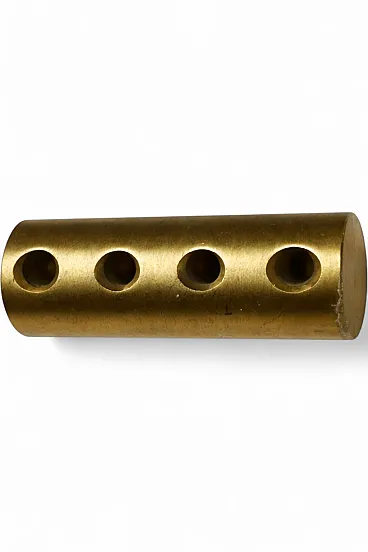 Minimalist pen holder in solid brass Wieland, 20th century