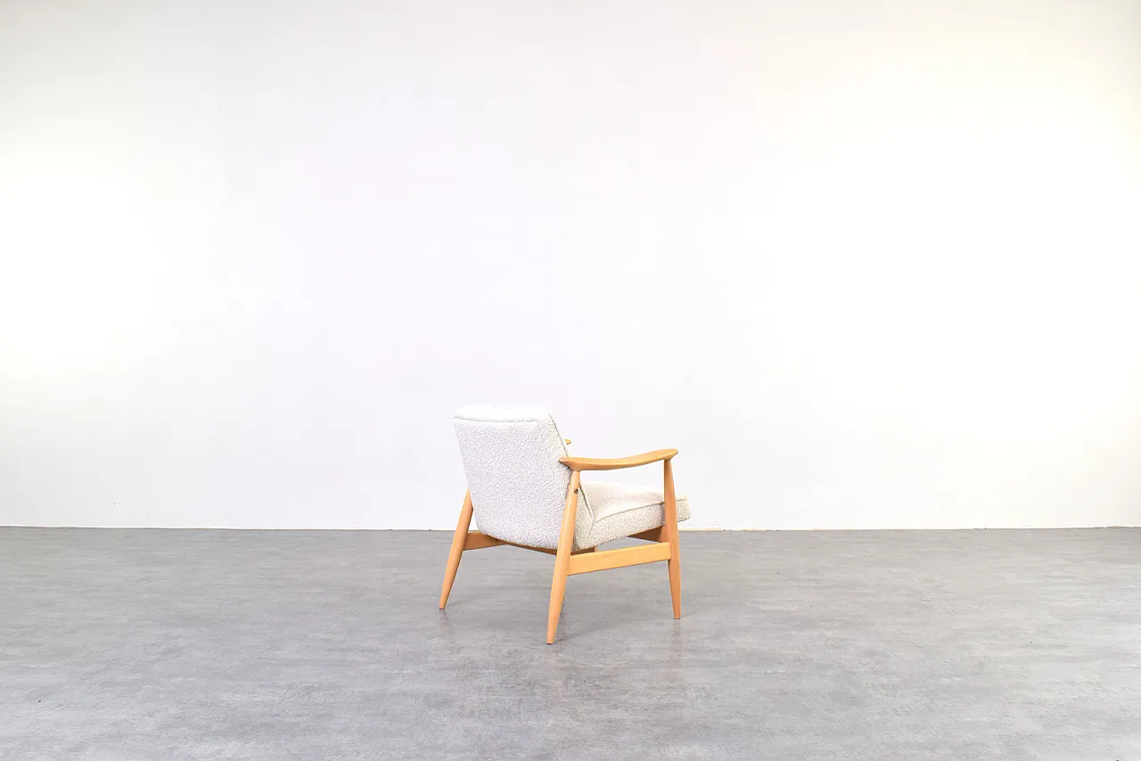 Pair of Mid-Century Lounge Chairs by J. Kędziorek, 1960s 9