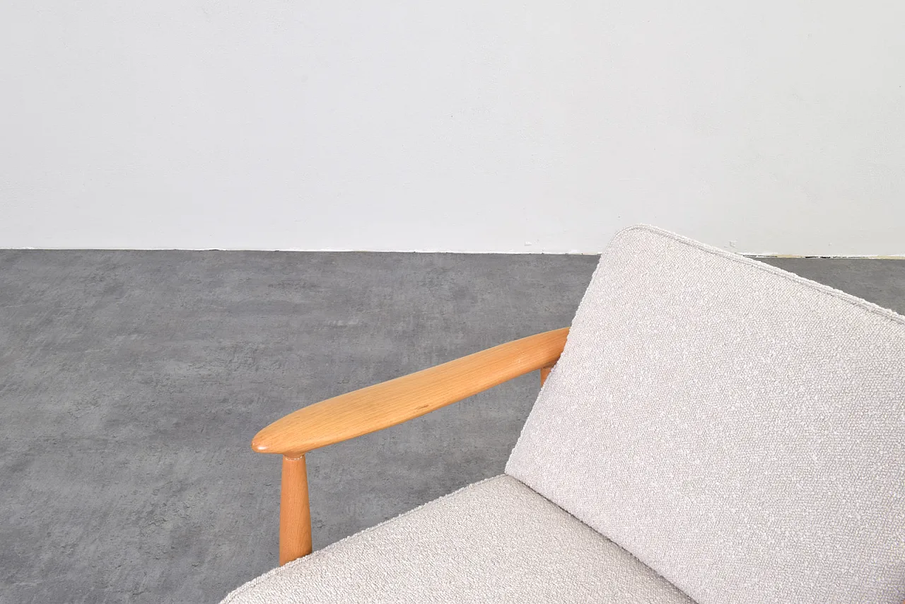 Pair of Mid-Century Lounge Chairs by J. Kędziorek, 1960s 13