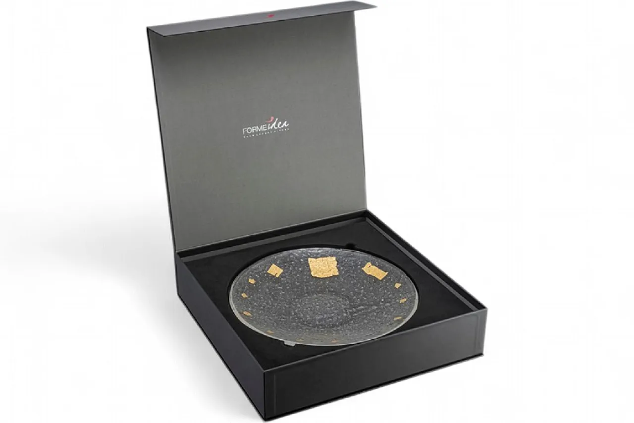 Anco Marzio glass fusion plate, Series VII Re di Roma, 2000s 8