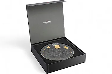 Anco Marzio glass fusion plate, Series VII Re di Roma, 2000s