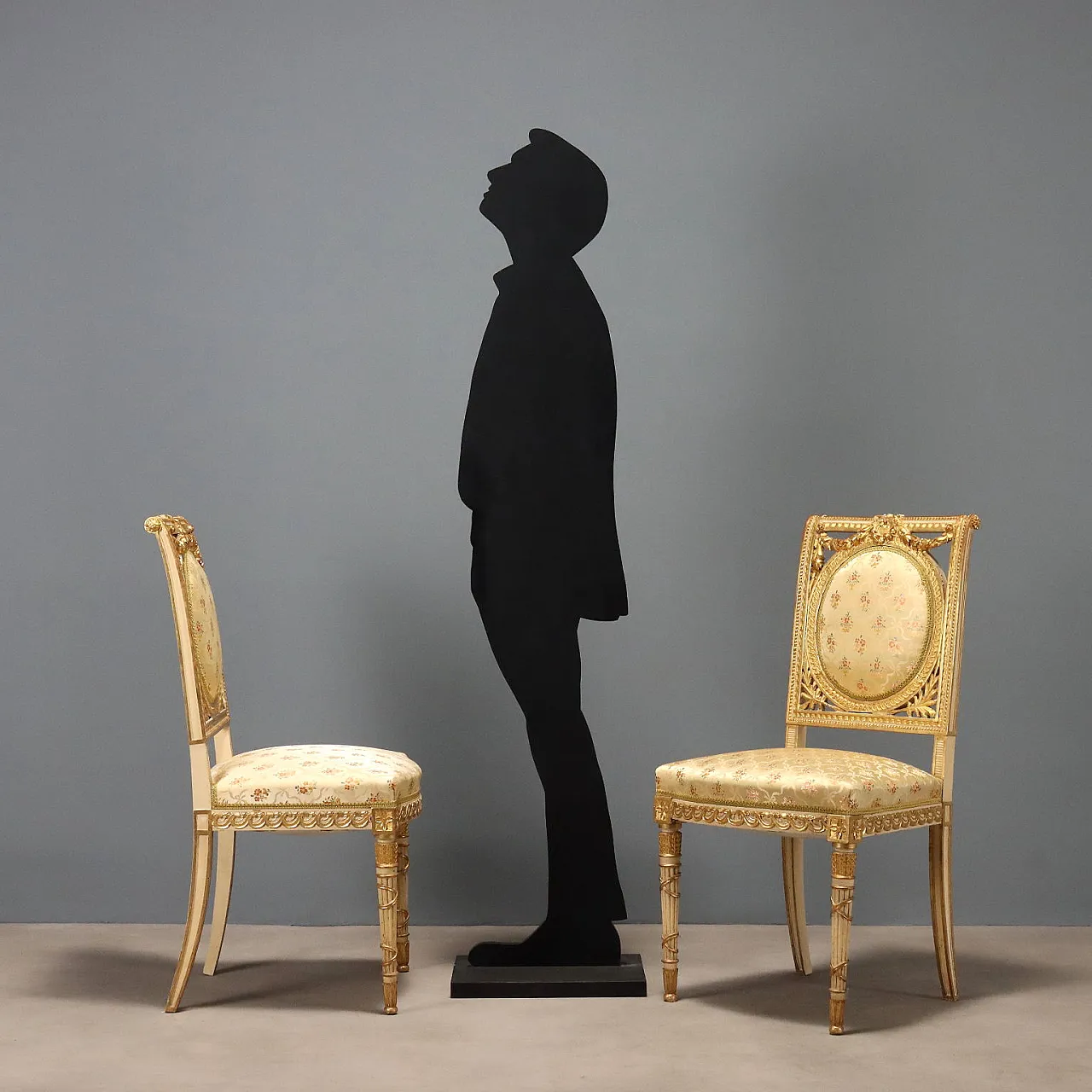 4 Chairs in neoclassical style, 19th century 3