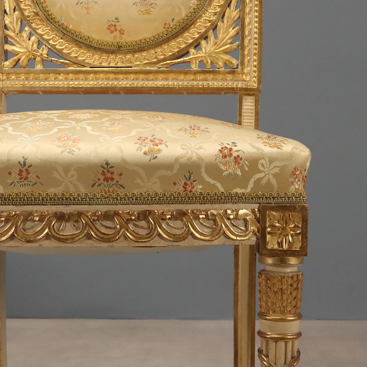 4 Chairs in neoclassical style, 19th century 8