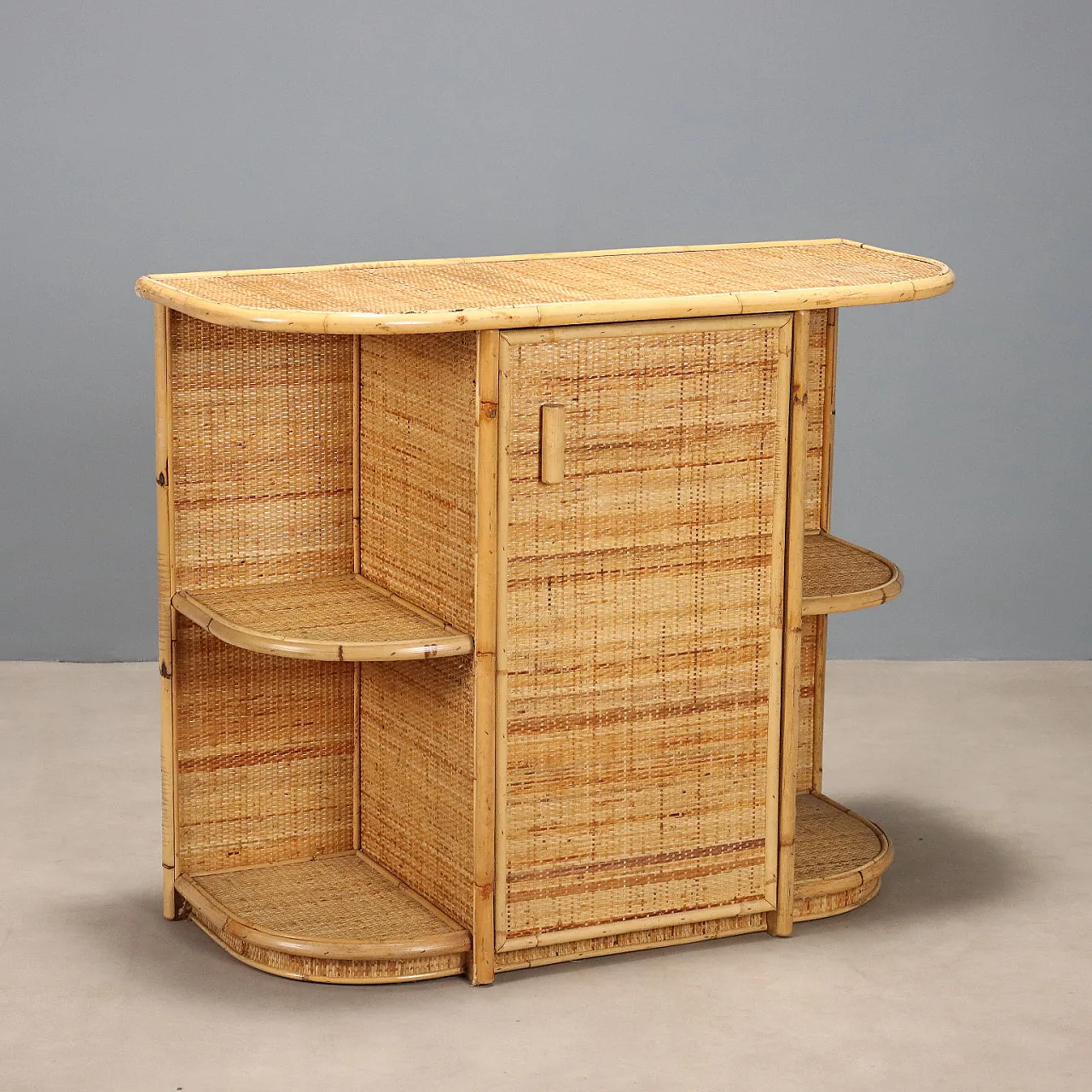 Entrance furniture in bamboo, 20th century 1
