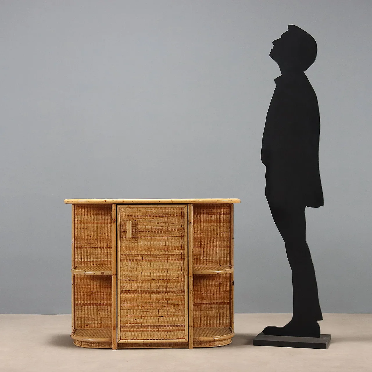 Entrance furniture in bamboo, 20th century 3