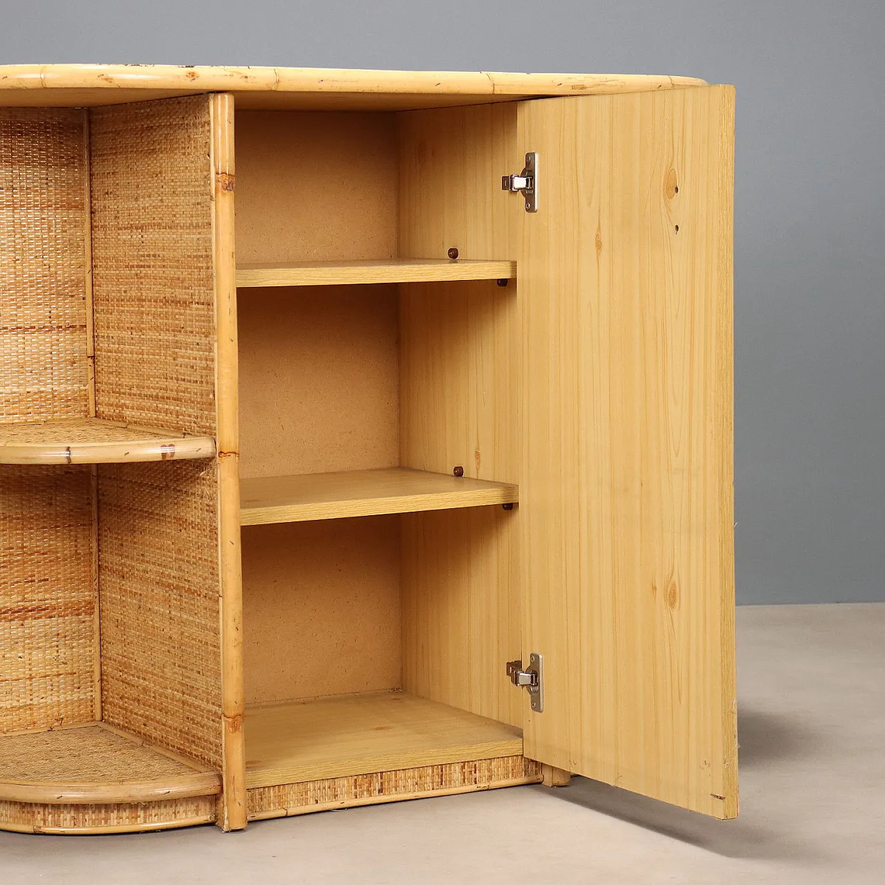 Entrance furniture in bamboo, 20th century 4