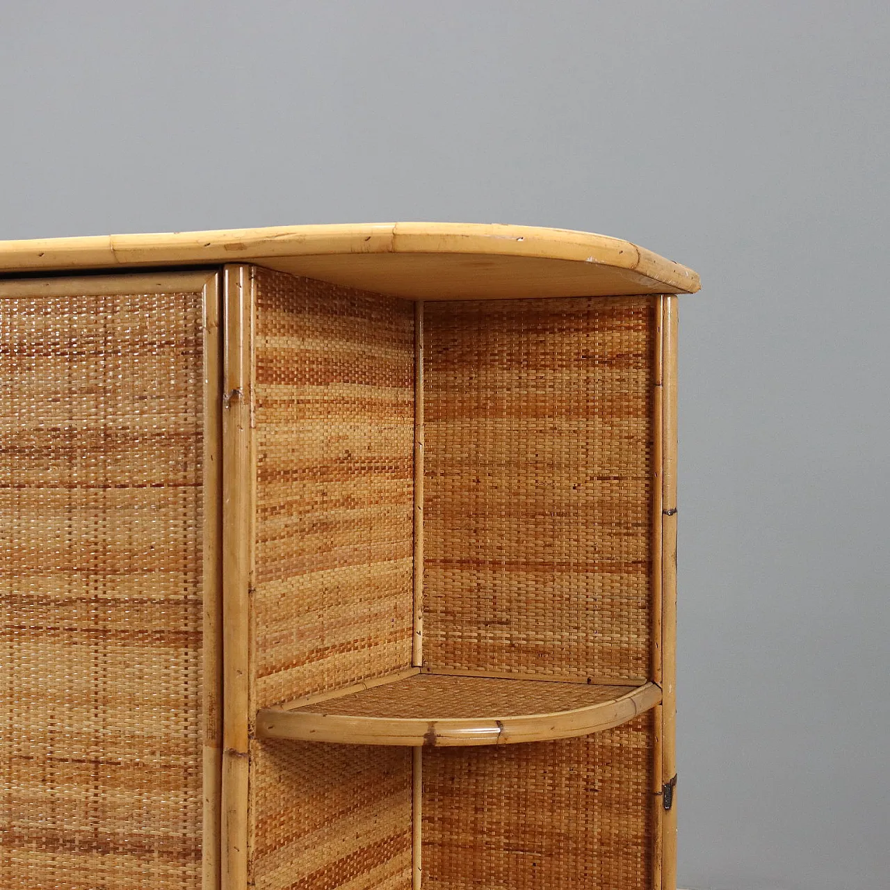 Entrance furniture in bamboo, 20th century 6