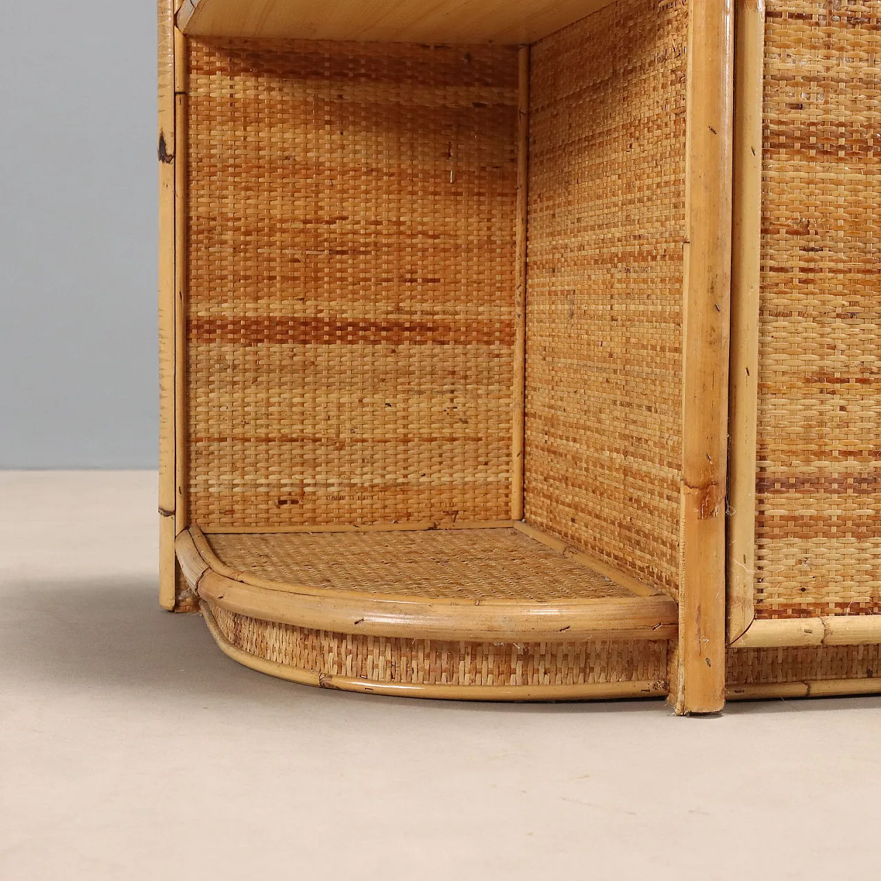 Entrance furniture in bamboo, 20th century 7