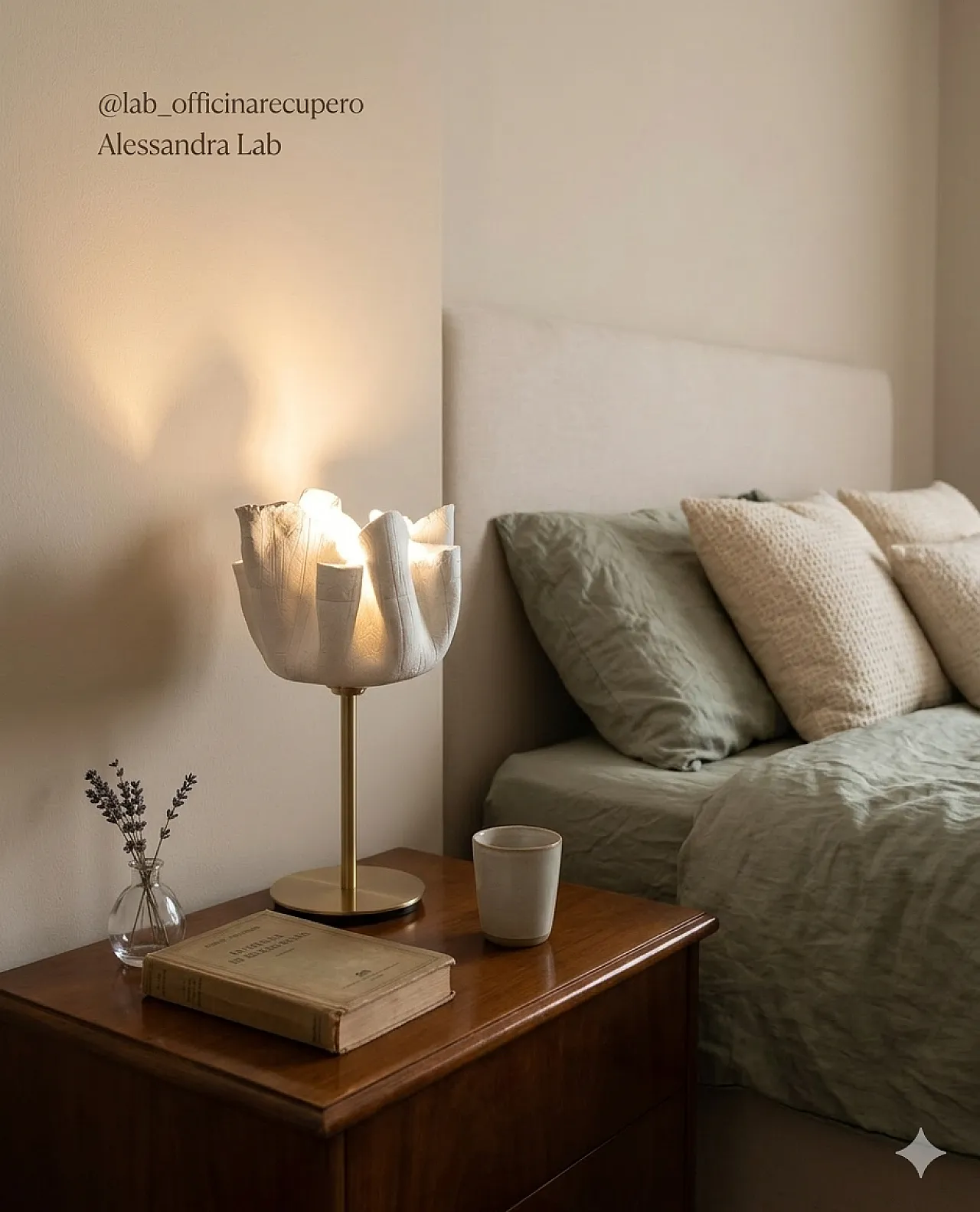 Scultura di luce Materia 01 in argilla bianca modellata, by A.Angoli 3