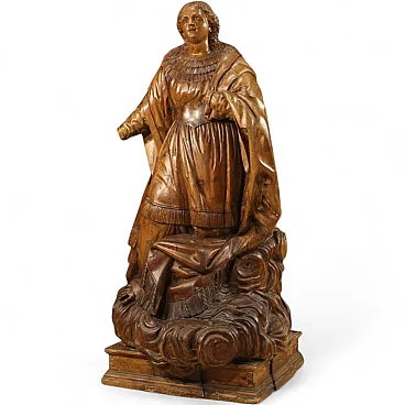 German devotional sculpture in carved wood, 18th century