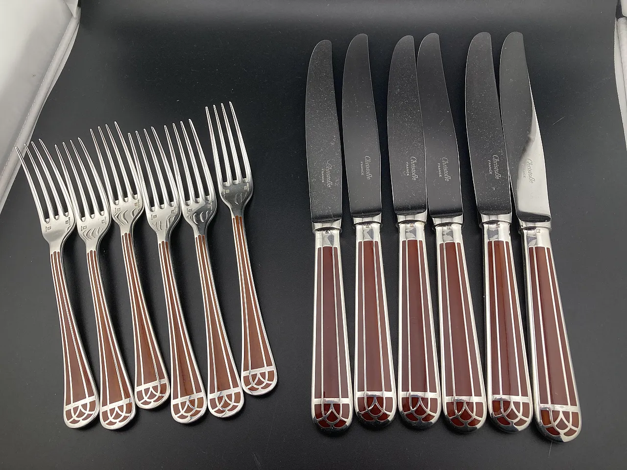Christofle Talismano Sienna Argento Cina Set Posate 65 Pezzi 4