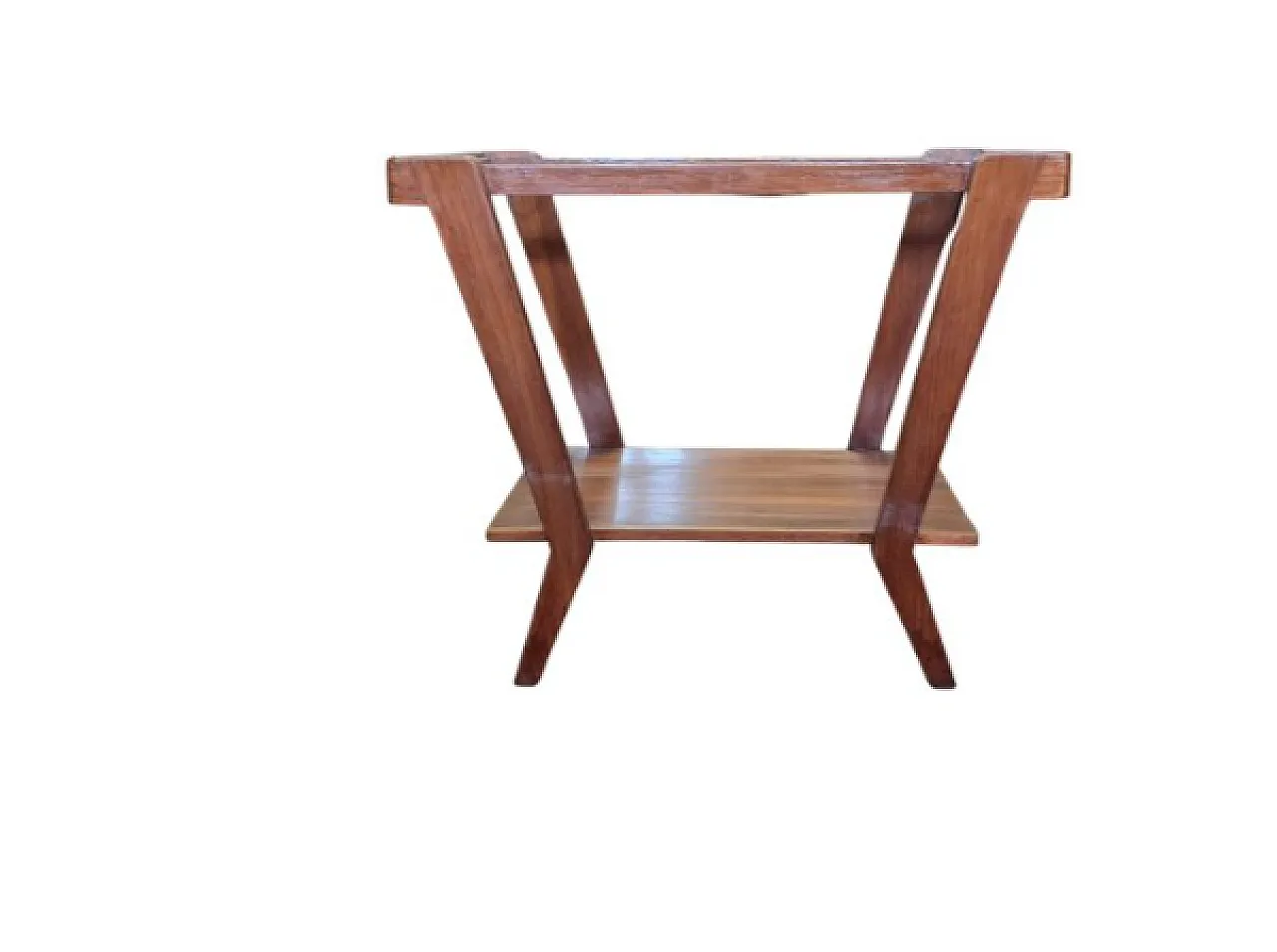 Wooden and glass coffee table, 20th century 2