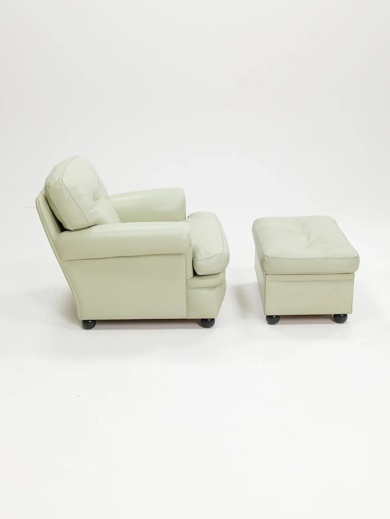 Dream B armchair with ottoman by Poltrona Frau, 1980s 2