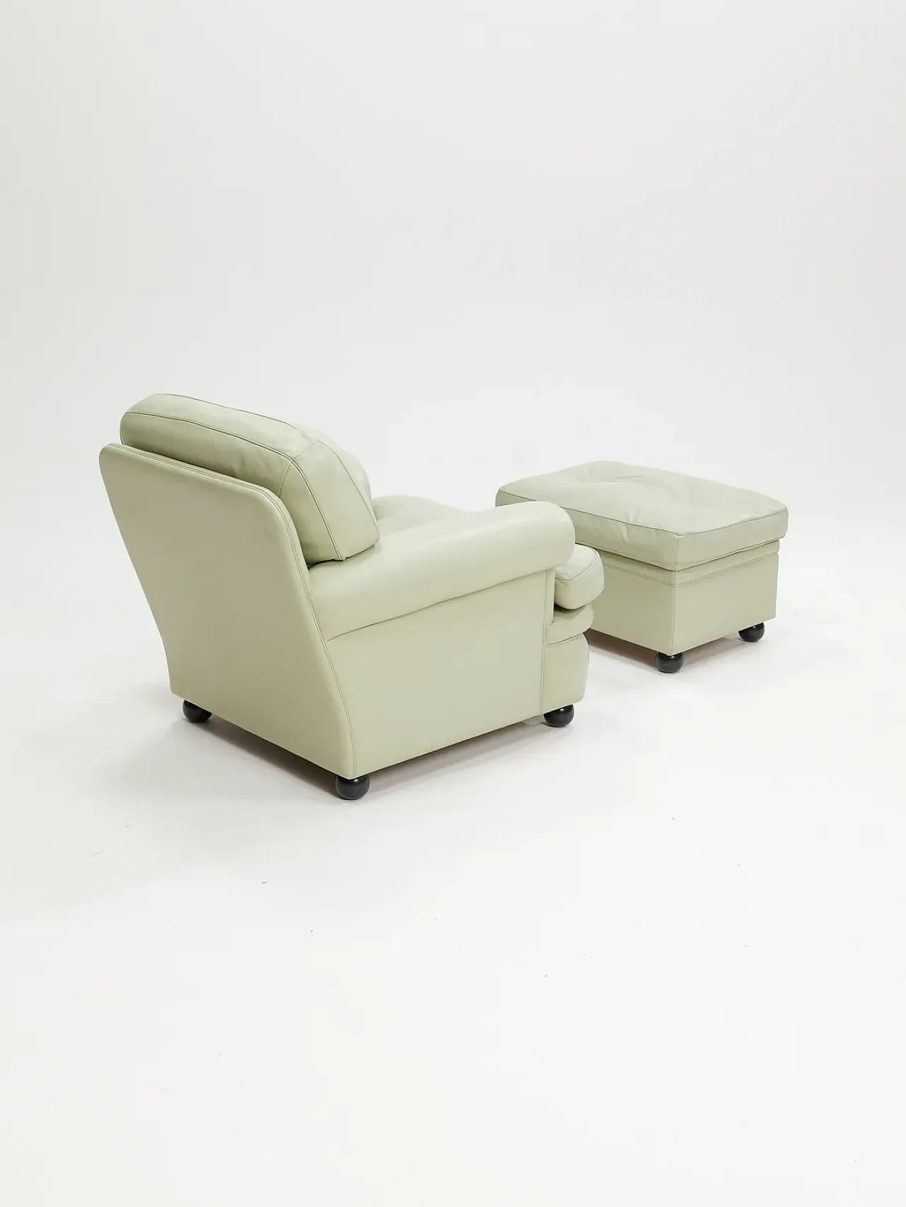 Dream B armchair with ottoman by Poltrona Frau, 1980s 4