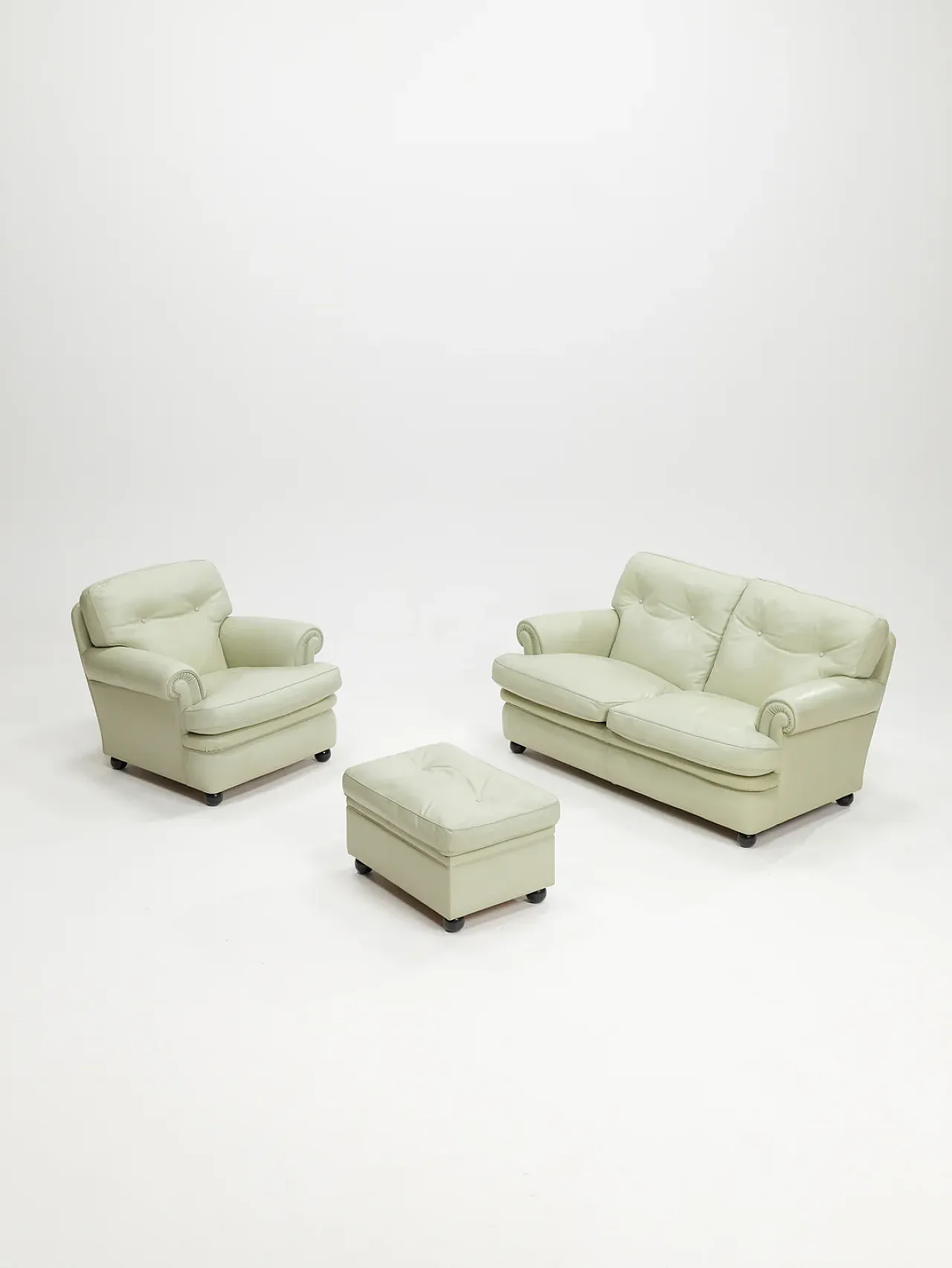 Dream B armchair with ottoman by Poltrona Frau, 1980s 7