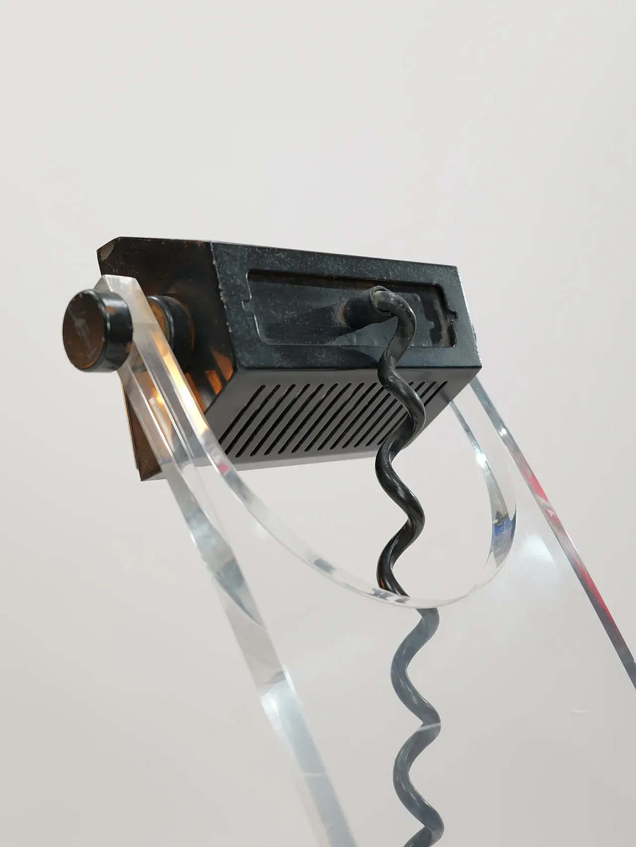 Pair of Post Modern plexi floor lamps, 1980s 6