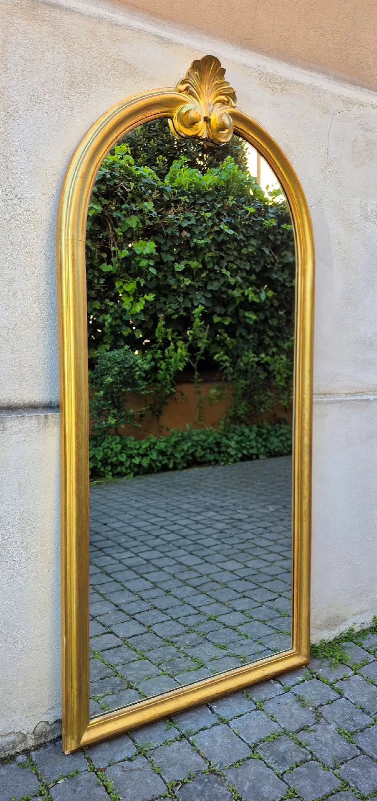 Specchiera in legno dorato, '800 1