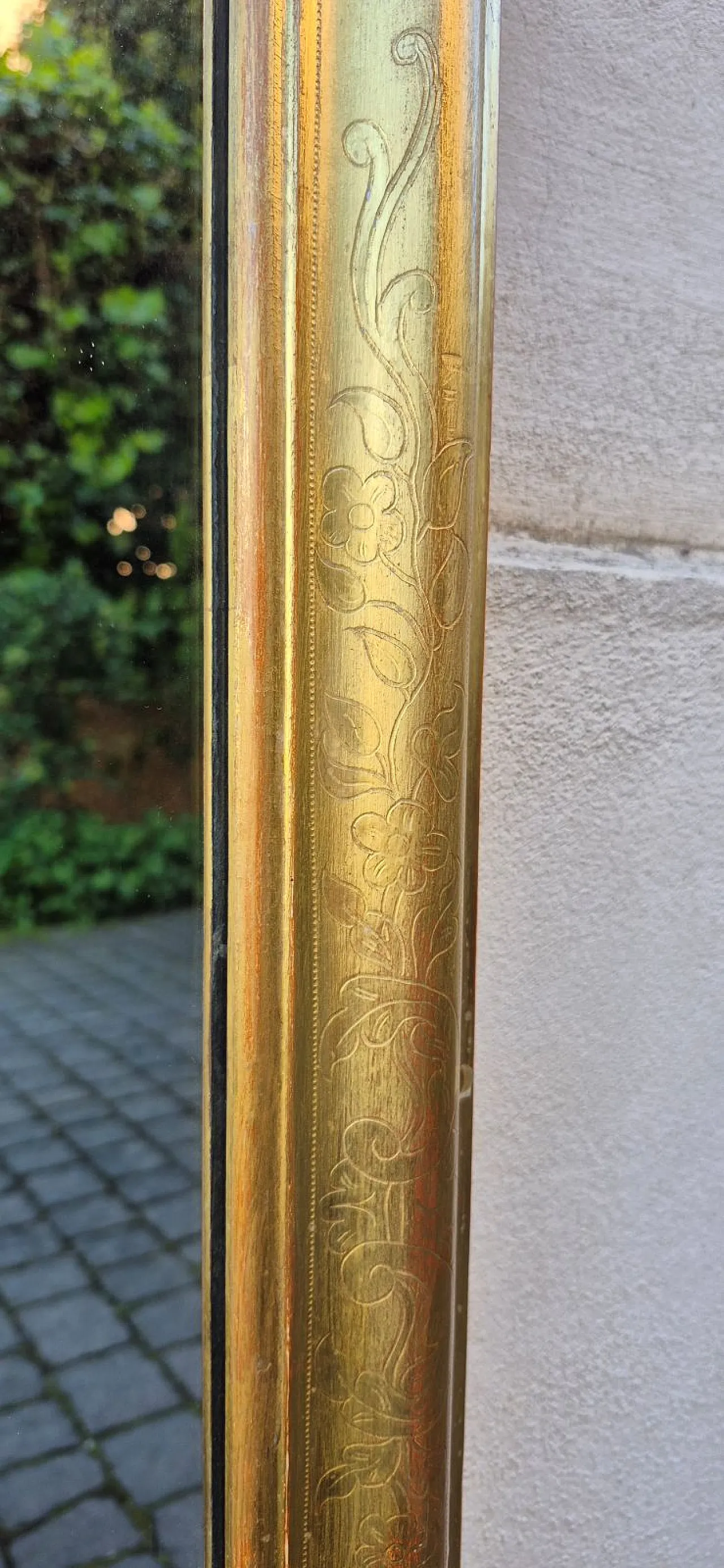 Specchiera in legno dorato, '800 4