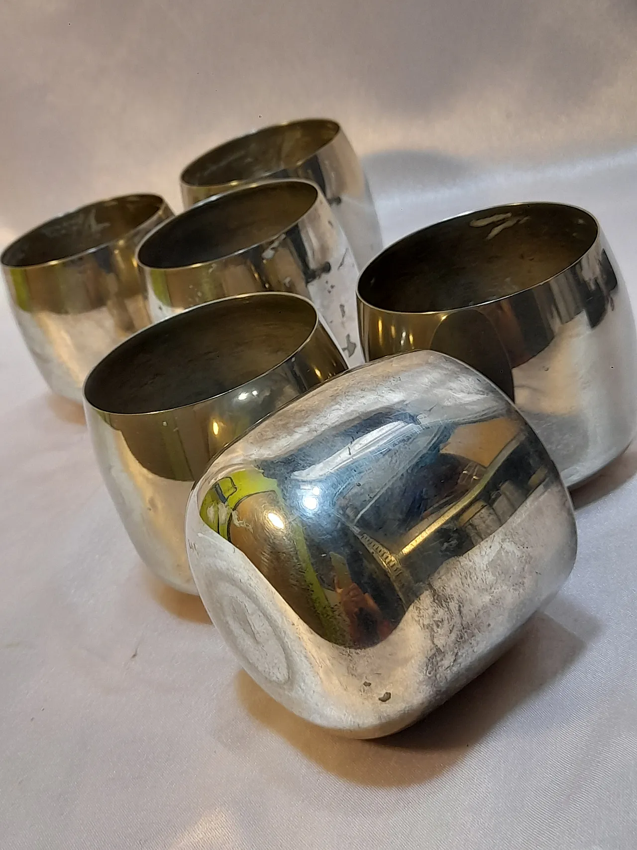 Servizio per barca con 6 bicchieri in acciaio, '900 5