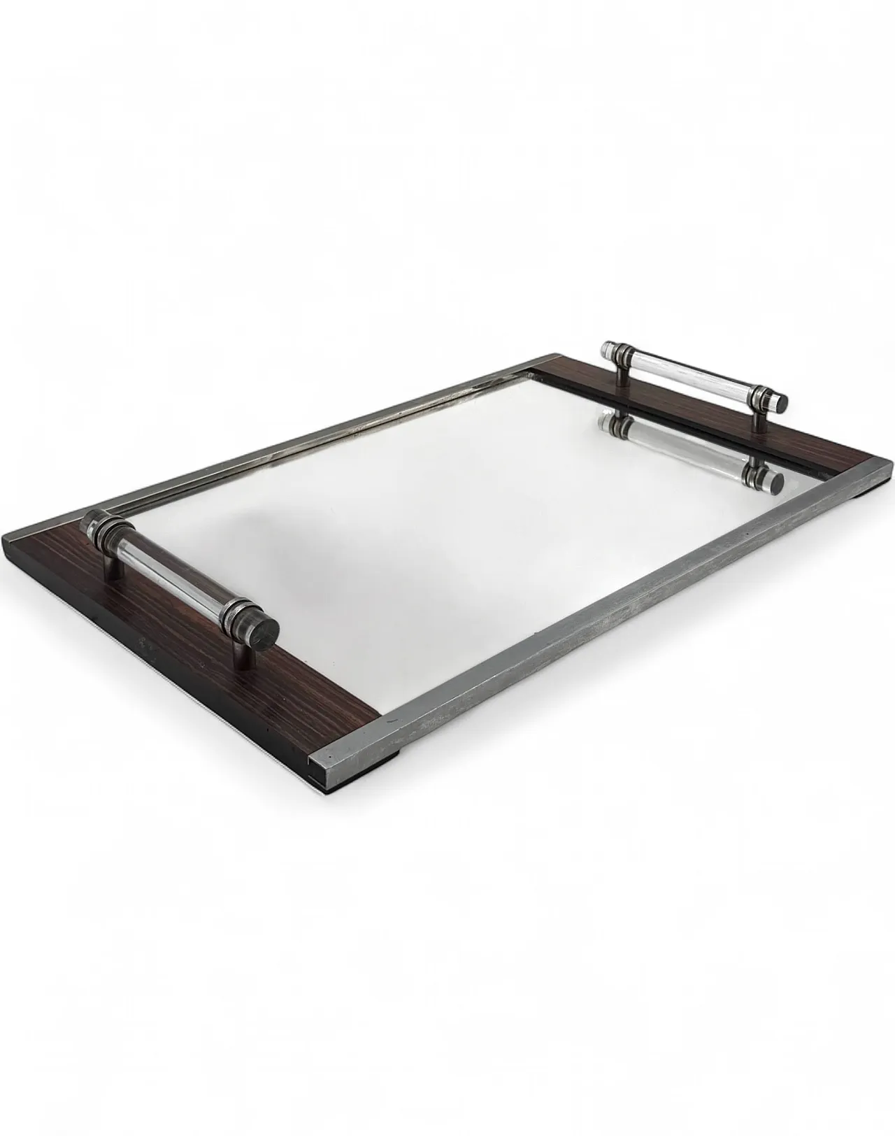 Vassoio Art deco, nello stile di Jacques Adnet, Francia 1940 14