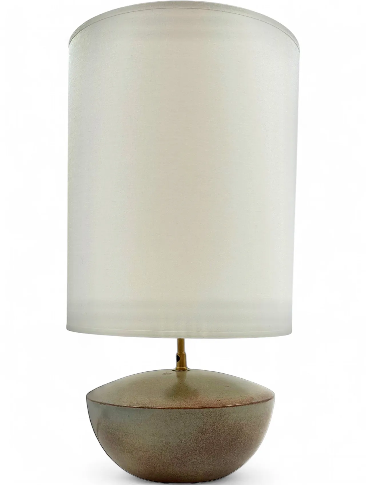 MidCentury Modern green ceramic lamp, Alain by Bin France 1970 18