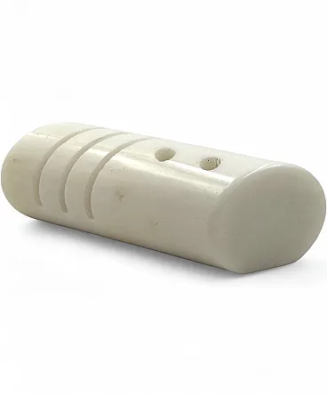 White quartz desk holder, Italy, 1980s